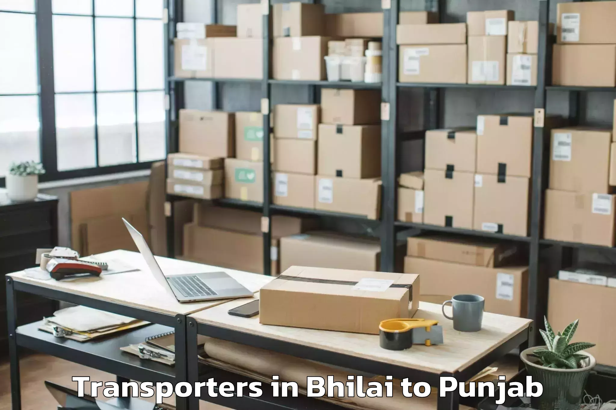 Top Bhilai to Dasuya Transporters Available